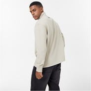 Chalk - Jack Wills - Flocked Quarter Zip Sweater