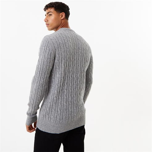 Jack Wills - Marlow Merino Wool Blend Cable Knitted Jumper