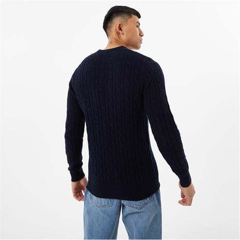 Jack Wills - Marlow Merino Wool Blend Cable Knitted Jumper