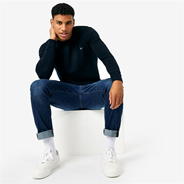 Navy - Jack Wills - Seabourne Crew Neck Logo Jumper