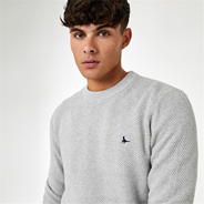 Grey Marl - Jack Wills - Stitch Crew Neck Jumper