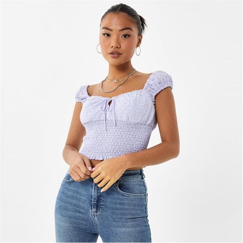 Jack Wills - Broderie Prairie Top