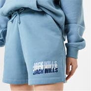 Shadow Blue - Jack Wills - Stacked Graphic Shorts