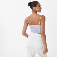 Lilac Print - Jack Wills - Woven Fitted Cami