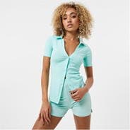 Mint - Jack Wills - Short Sleeve Button Up Top