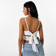 White - Jack Wills - Tie Back Cami Top