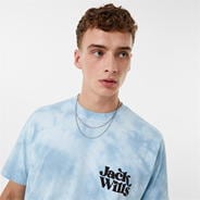 Blue Tie Dye - Jack Wills - Tie Dye Graphic T-shirt