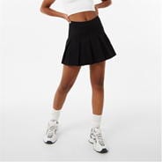 Black - Jack Wills - Tailored Pleated Mini Skirt