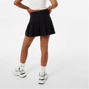 Black - Jack Wills - Tailored Pleated Mini Skirt