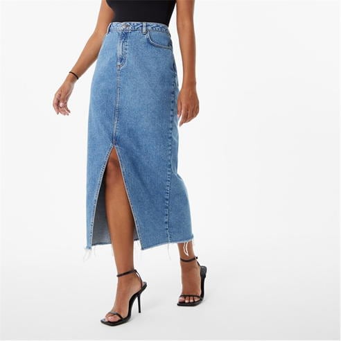 Jack Wills - Denim Midi Skirt Ld34