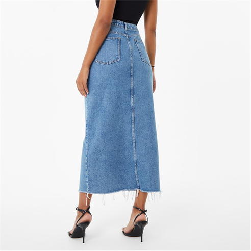 Jack Wills - Denim Midi Skirt Ld34