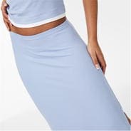 Soft Blue - Jack Wills - Rib Maxi Skirt