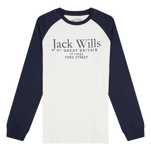 Jack Wills - Raglan Long Sleeve T-Shirt Junior Boys