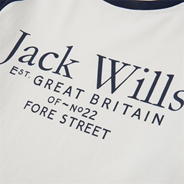 Marshmallow - Jack Wills - Raglan Long Sleeve T-Shirt Junior Boys