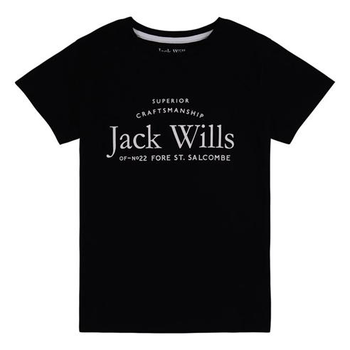 Jack Wills - Kids Girls Forstal Script Logo T-Shirt