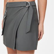 Shark Grey - Jack Wills - Cargo Wrap Skirt