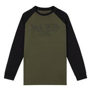 Grape Leaf - Jack Wills - Raglan LS Tee Jn99