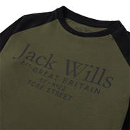 Grape Leaf - Jack Wills - Raglan LS Tee Jn99