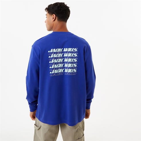 Jack Wills - Long Sleeve Stacked Graphic Tee