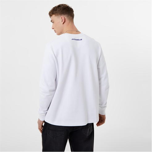 Jack Wills - Long Sleeve Graphic Textured T Shirt