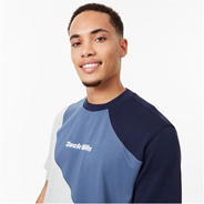 Indigo - Jack Wills - Wave Cut and Sew T-Shirt