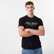 Black - Jack Wills - Carnaby Logo T-Shirt