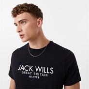 Black - Jack Wills - Carnaby Logo T-Shirt