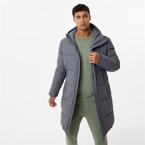 Jack Wills - Long Quilt Parka Sn34