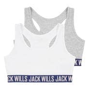 White/Grey - Jack Wills - Crop Top 2PK Jn99