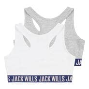 White/Grey - Jack Wills - Crop Top 2PK Jn99