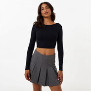 Black - Jack Wills - Long Sleeve Wide Neck Top