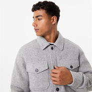 Grey Marl - Jack Wills - Wool Shacket