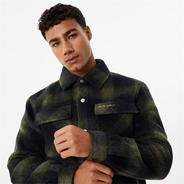 Green Check - Jack Wills - Brushed Shacket