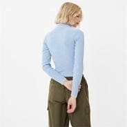 Soft Blue - Jack Wills - Acid Wash Zip Through Top