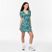 Green Print - Jack Wills - Cut Out Mini Dress