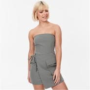 Castor Grey - Jack Wills - Wrap Bandeau Mini Dress