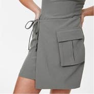 Castor Grey - Jack Wills - Wrap Bandeau Mini Dress