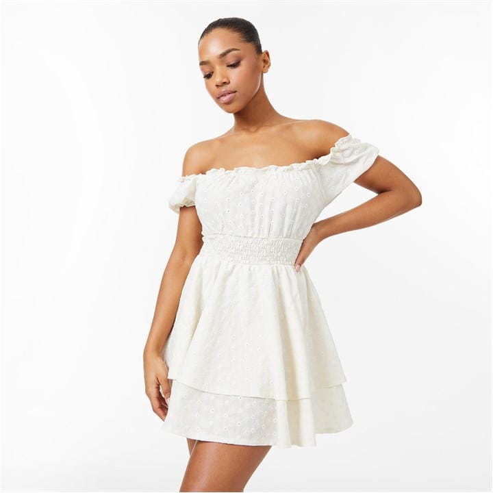 Broderie Mini Dress