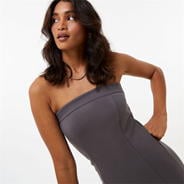 Charcoal - Jack Wills - Ponte Bandeau Dress