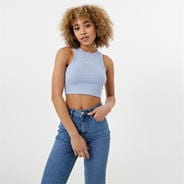 Soft Blue - Jack Wills - Cropped Racer Tank