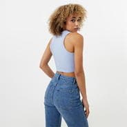 Soft Blue - Jack Wills - Cropped Racer Tank