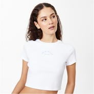 White - Jack Wills - Cropped Baby T-Shirt