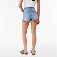 Mid Blue Wash - Jack Wills - Denim Raw Hem Short