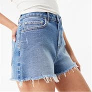 Mid Blue Wash - Jack Wills - Denim Raw Hem Short