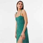 Green - Jack Wills - Spaghetti Strap Midi Dress