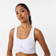 White - Jack Wills - Twist Cropped Tank