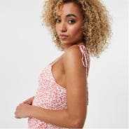 Pink Print - Jack Wills - Tie Shoulder Dress