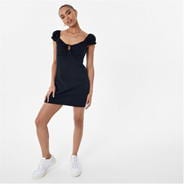 Black - Jack Wills - Broderie Prairie Dress