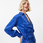 Cobalt - Jack Wills - Draped Shirt Dress