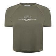 Khaki - Jack Wills - Branded Ringer T Ld44